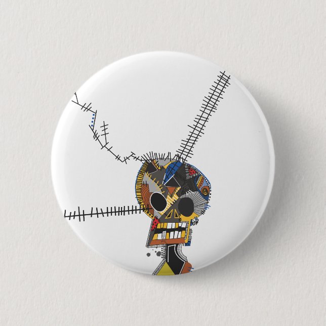 Skull Pinback Button (Front)