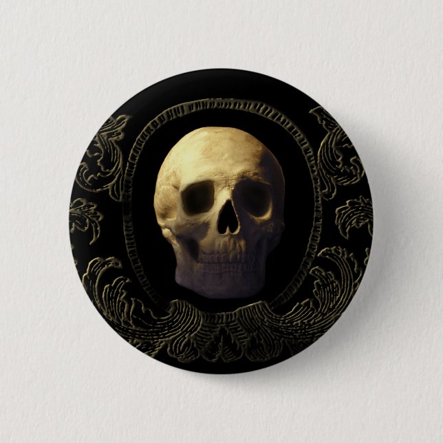 Skull Pinback Button (Front)