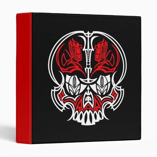 Skull Pinstriping Binder (Front/Spine)