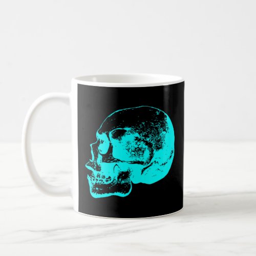 Skull pirate biker rocker dead varnitas bone weird coffee mug