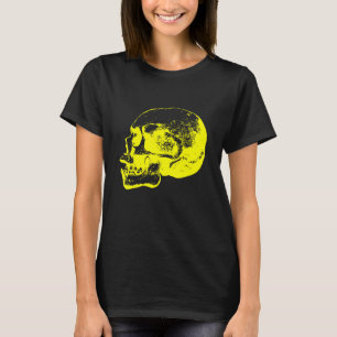 Skull pirate biker rocker dead varnitas bone weird T-Shirt