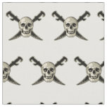 Skull (Pirate) - Custom Combed Cotton (56" width) Fabric