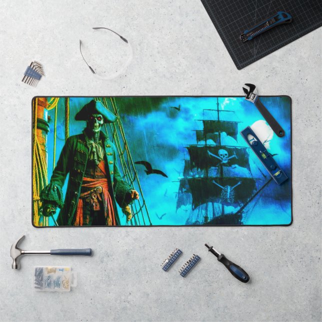 Skull Pirate Desk Mat (Workstation)