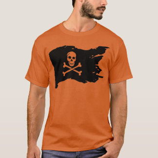 Skull Pirate Flag  jolly roger Crossbones  T-Shirt