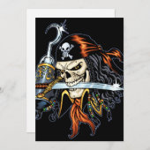 Skull Pirate with Sword and Hook by Al Rio (Front/Back)