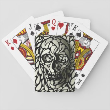 Skull Playing Cards by ikiiki at Zazzle