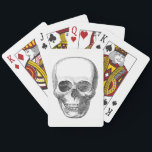 Skull Playing Cards<br><div class="desc">Vintage illustration of a skull.</div>