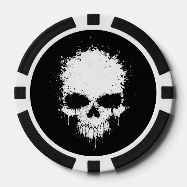 skull poker chips (Front)