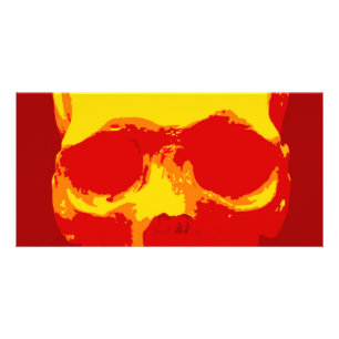 Skull Pop Art Card