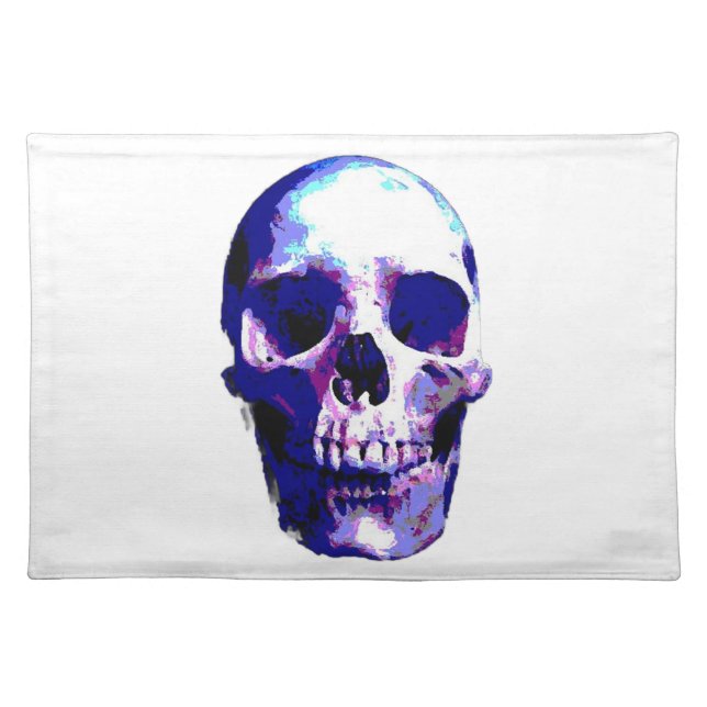 Skull Pop Art Illustration Cloth Placemat (Front)