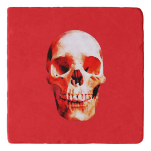 Skull Pop Art Illustration Trivet