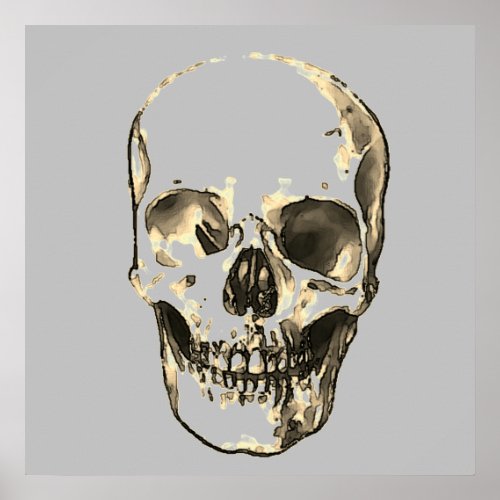 Skull Pop Art Poster