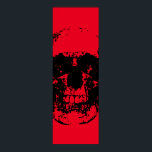 Skull Pop Art Red Black Poster<br><div class="desc">Fantasy Art Skull Skeleton - Blue & Purple Tones Heavy Metal Punk Rock College Pop Art Image</div>