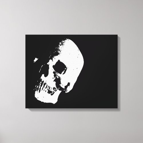 Skull Pop Art Wrapped Canvas _ 2 Canvases Set