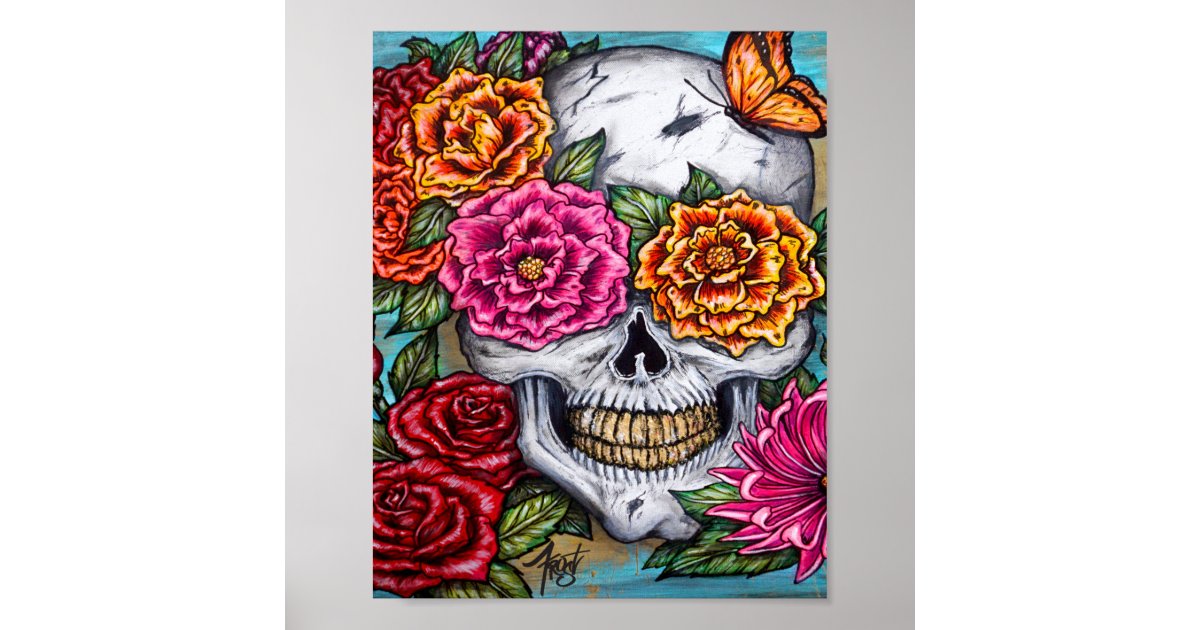 Skull Poster Zazzle