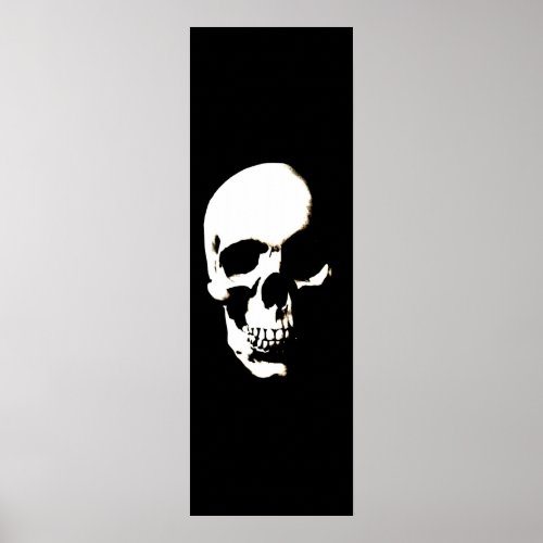 Skull Poster _ Black  White Fantasy Artwork