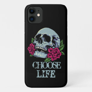 Skull POSTIVE WORDS iPhone 11 Case