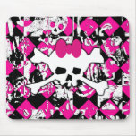 Skull Princess Graffiti Mouse Pad