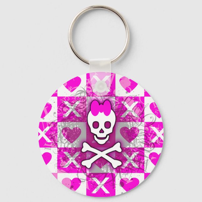 Skull Princess Keychain (Front)