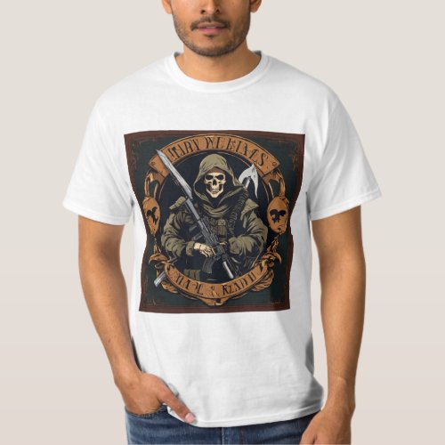 Skull Print T_Shirt