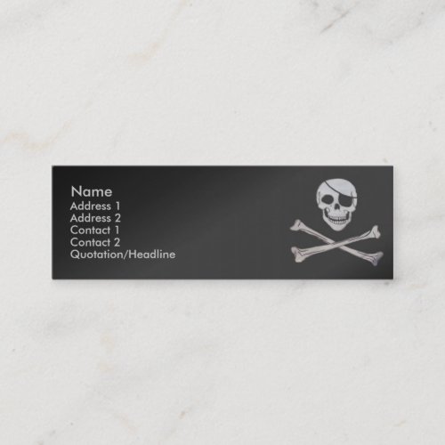 Skull Profile Card Business Cards