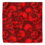 skull punk bandana