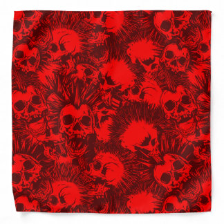 skull punk bandana