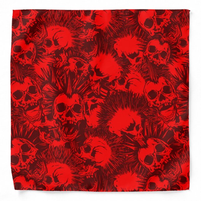 skull punk bandana (Front)