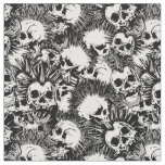 skull punk fabric