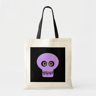Skull - purple tote bag