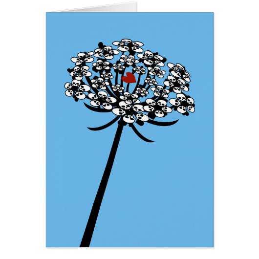 Skull Queen Anne's Lace Cards (Front)