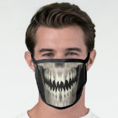 Skull Razor Sharp Teeth Scary Face Mask (Worn Him)