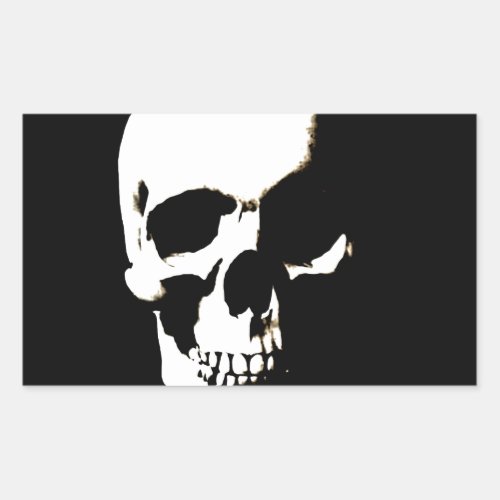 Skull Rectangular Sticker