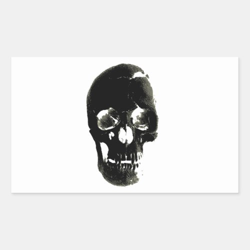 Skull Rectangular Sticker