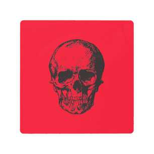 Skull Red Pop Art
