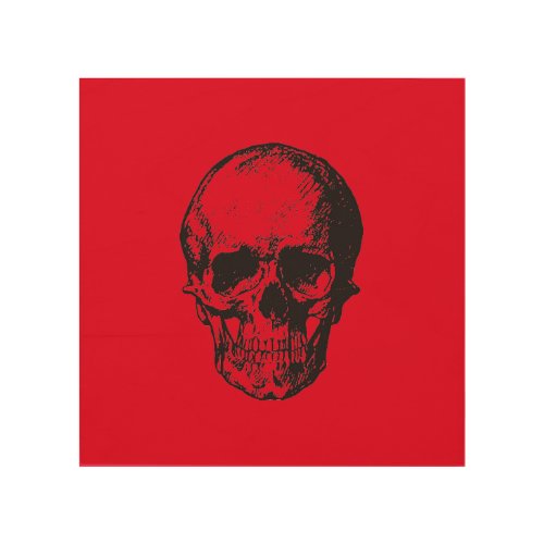 Skull Red Pop Art