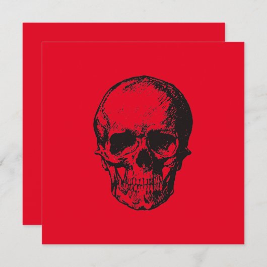 Skull Red Pop Art (Front/Back)