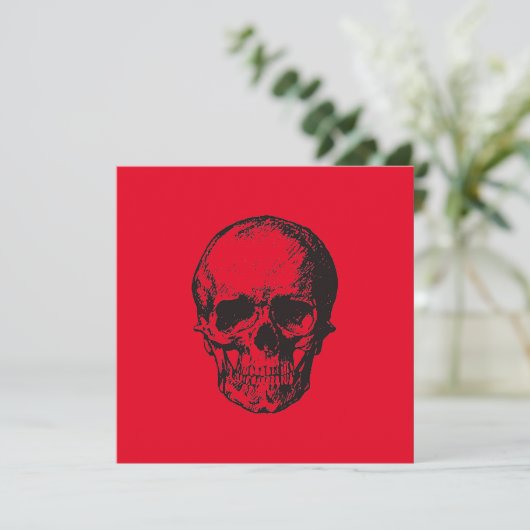 Skull Red Pop Art (Standing Front)