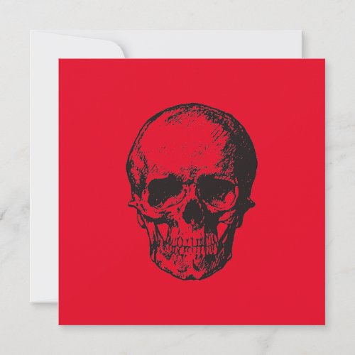 Skull Red Pop Art