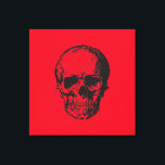 Skull Red Pop Art Canvas Print<br><div class="desc">This product was very good and I love how easy it is for customize design. The design was very simple so I'm very pleased when I create.</div>