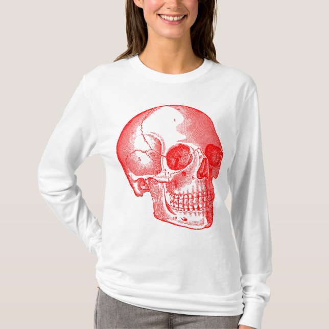 Skull - Red T-Shirt (Front)