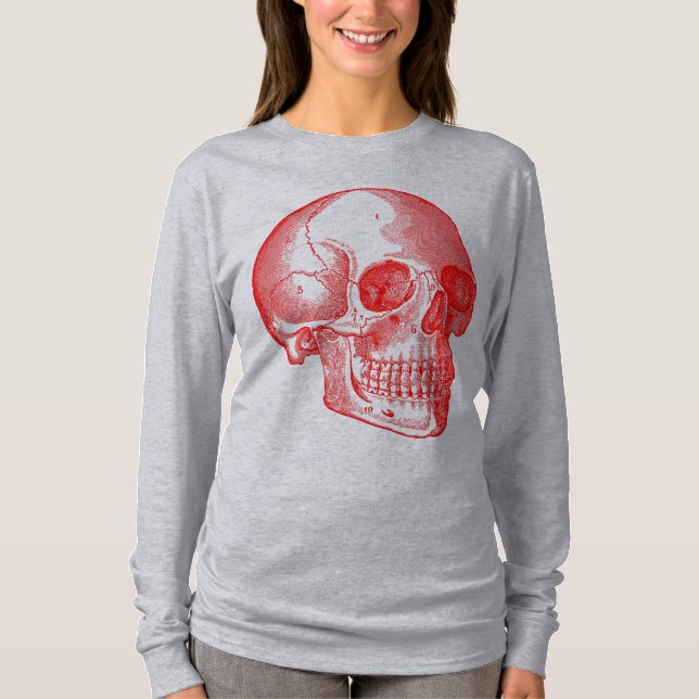 Skull - Red T-Shirt (Front)