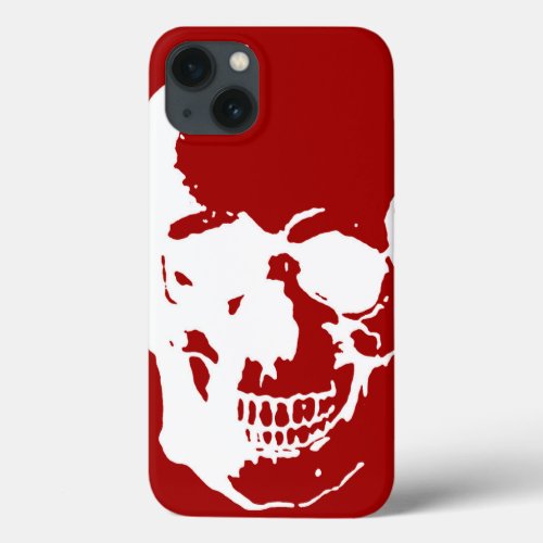 Skull Red White Metal Fantasy Art iPad Air Case
