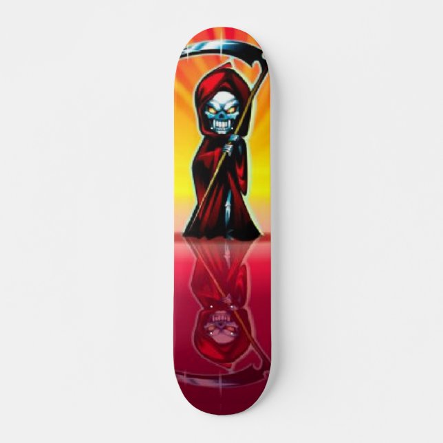 Skull Reflection Skateboard Deck (Front)