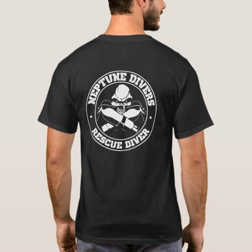 skull rescue to diver Neptune divers T_Shirt