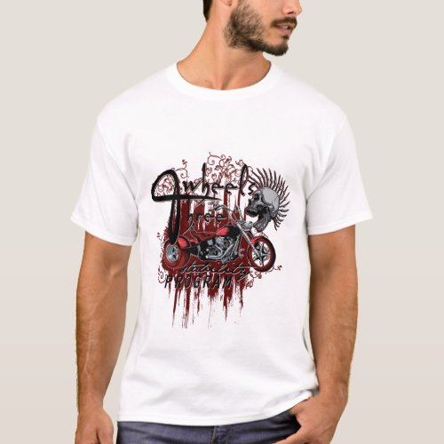 skull_rider_motorcycle_tshirt_design T_Shirt