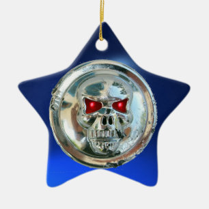 SKULL RIDERS CERAMIC ORNAMENT