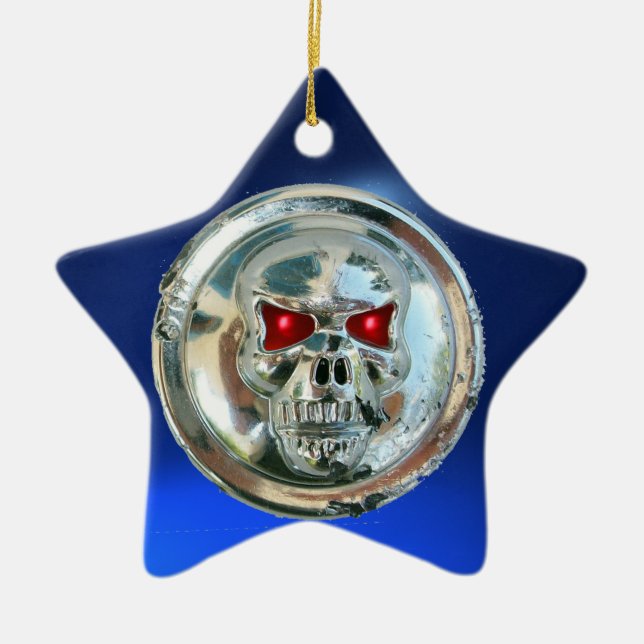 SKULL RIDERS CERAMIC ORNAMENT (Front)