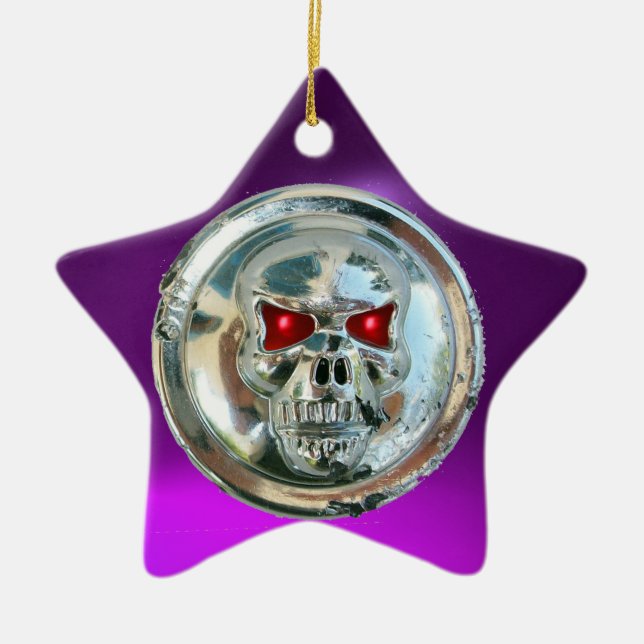 SKULL RIDERS CERAMIC ORNAMENT (Front)