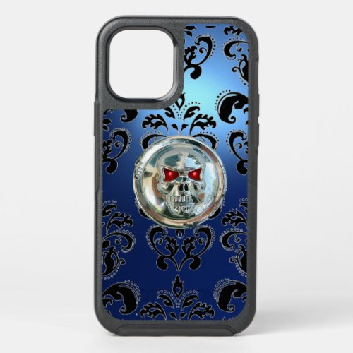 SKULL RIDERS DAMASK GEM Blue Black OtterBox Symmetry iPhone 12 Case